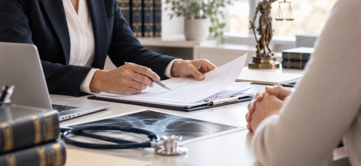 Abogado de negligencias médicas en Valladolid asesorando a un cliente